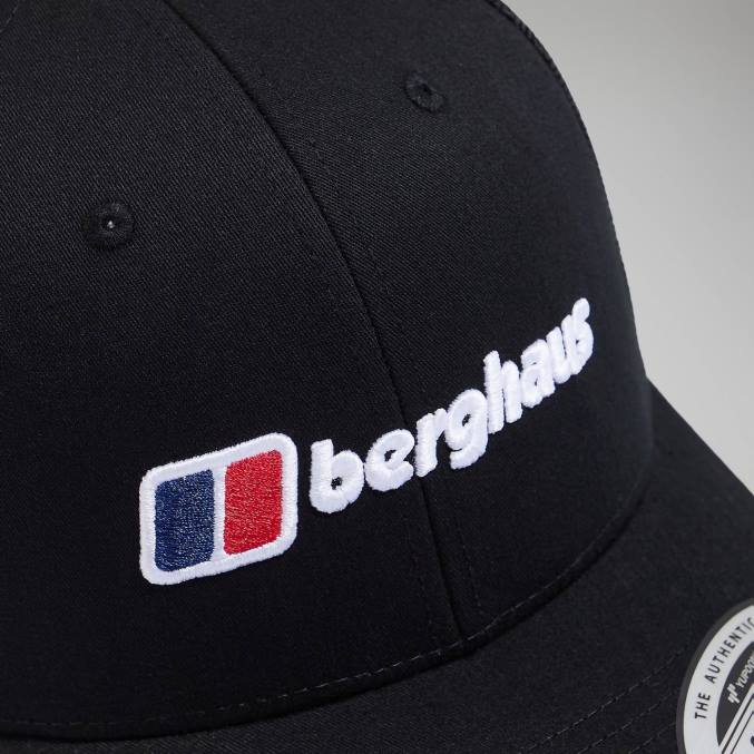 Berghaus uniseks tovornjakarska kapa z prepoznavnim logotipom 6JTH274 pokrivala Črna