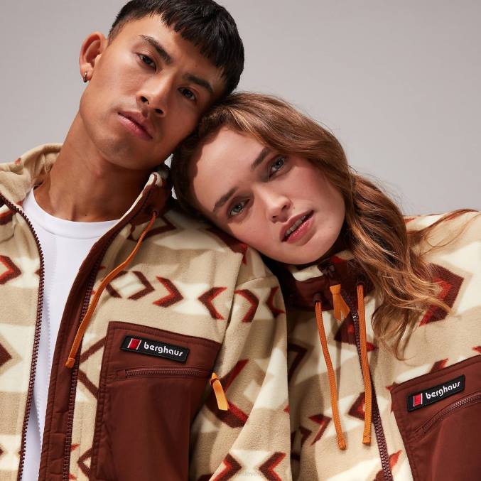 Berghaus ženske ascent 91 flis jakna 6JTH459 oblačila naravna/rjava