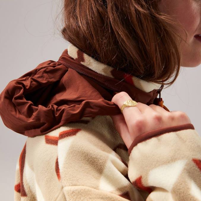 Berghaus ženske ascent 91 flis jakna 6JTH459 oblačila naravna/rjava