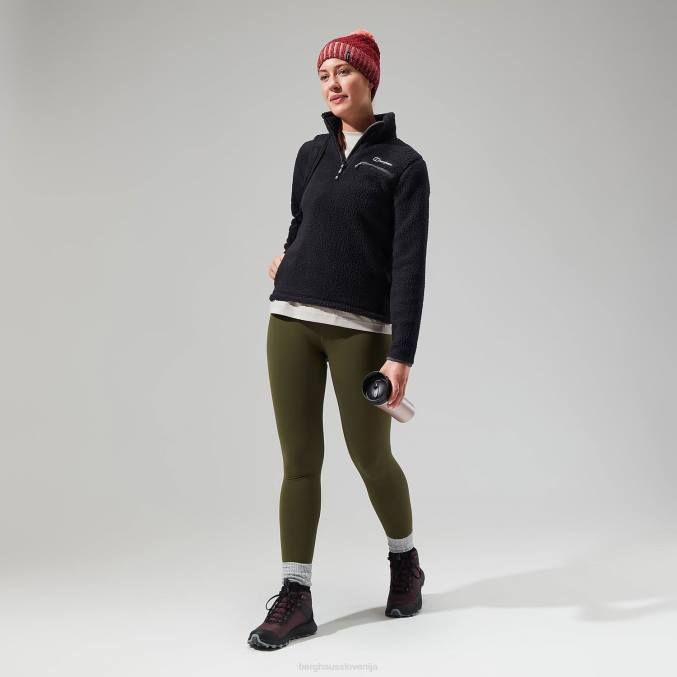 Berghaus ženske darria polovična zadrga 6JTH454 oblačila Črna