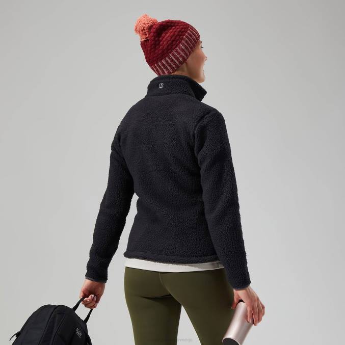 Berghaus ženske darria polovična zadrga 6JTH454 oblačila Črna