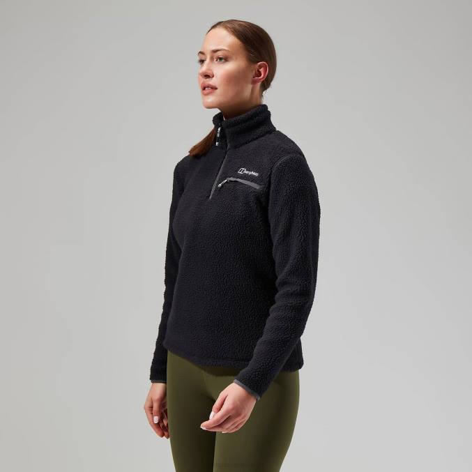 Berghaus ženske darria polovična zadrga 6JTH454 oblačila Črna