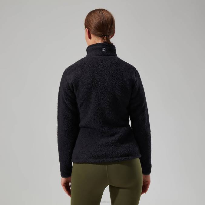 Berghaus ženske darria polovična zadrga 6JTH454 oblačila Črna