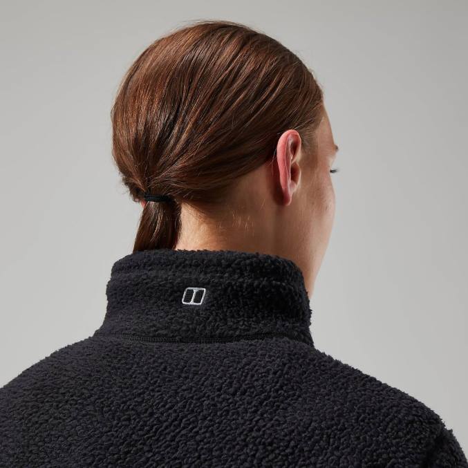 Berghaus ženske darria polovična zadrga 6JTH454 oblačila Črna