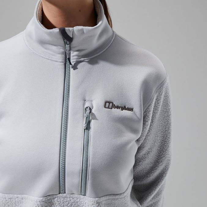 Berghaus ženske fadley polovična zadrga 6JTH423 oblačila siva