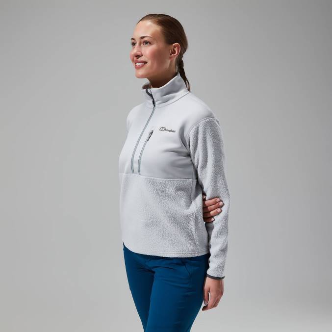 Berghaus ženske fadley polovična zadrga 6JTH423 oblačila siva