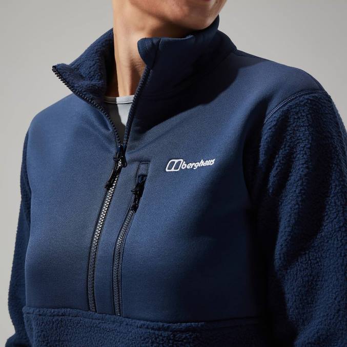 Berghaus ženske fadley polovična zadrga 6JTH424 oblačila modra
