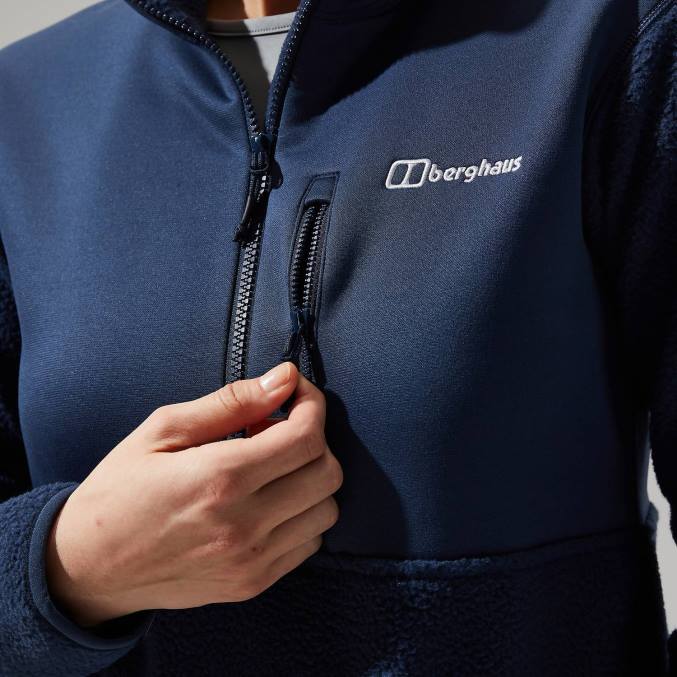 Berghaus ženske fadley polovična zadrga 6JTH424 oblačila modra
