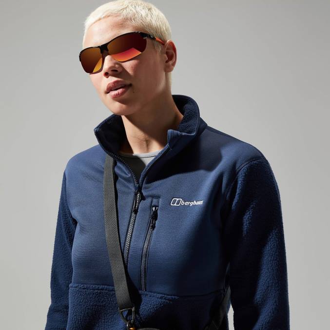 Berghaus ženske fadley polovična zadrga 6JTH424 oblačila modra