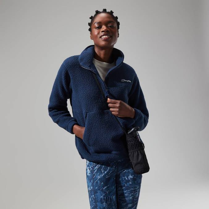 Berghaus ženske hawksker polovična zadrga 6JTH448 oblačila temno modra