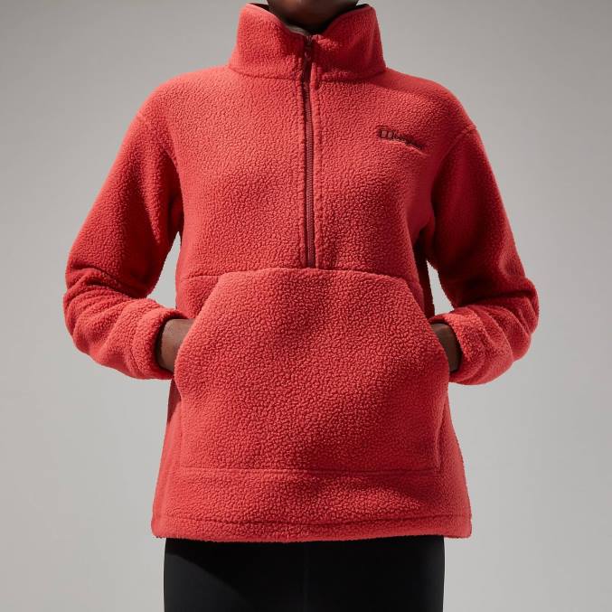 Berghaus ženske hawksker polovična zadrga 6JTH449 oblačila rdeča
