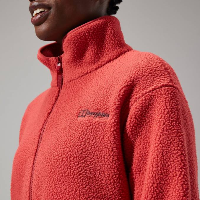 Berghaus ženske hawksker polovična zadrga 6JTH449 oblačila rdeča