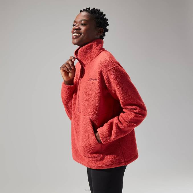 Berghaus ženske hawksker polovična zadrga 6JTH449 oblačila rdeča