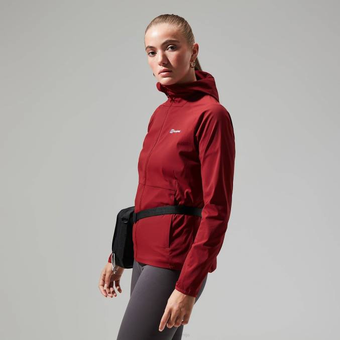 Berghaus ženske jakna urban arrina s kapuco in polno zadrgo 6JTH439 oblačila urb syrah