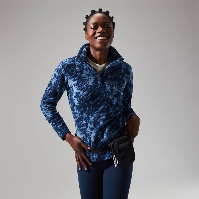 Berghaus ženske navala flis s pol zadrgo 6JTH433 oblačila modra/temno modra