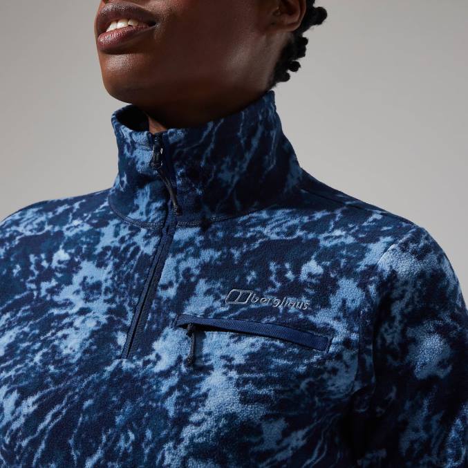 Berghaus ženske navala flis s pol zadrgo 6JTH433 oblačila modra/temno modra