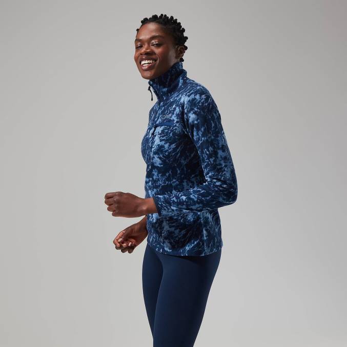 Berghaus ženske navala flis s pol zadrgo 6JTH433 oblačila modra/temno modra