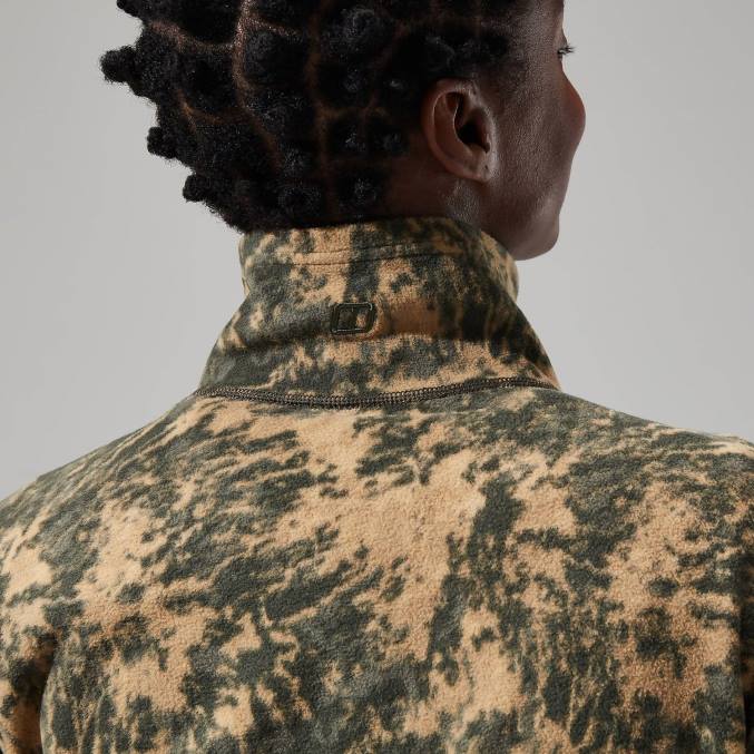 Berghaus ženske navala flis s pol zadrgo 6JTH435 oblačila zelena/temno zelena