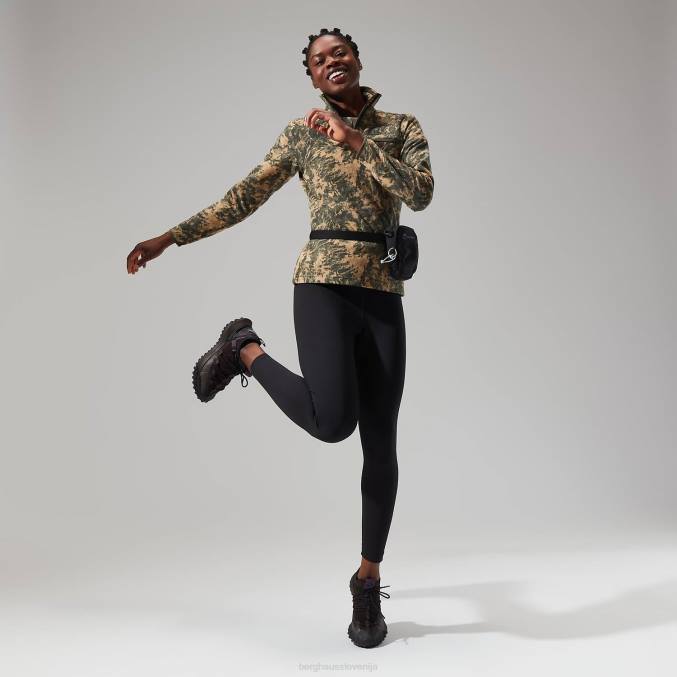 Berghaus ženske navala flis s pol zadrgo 6JTH435 oblačila zelena/temno zelena