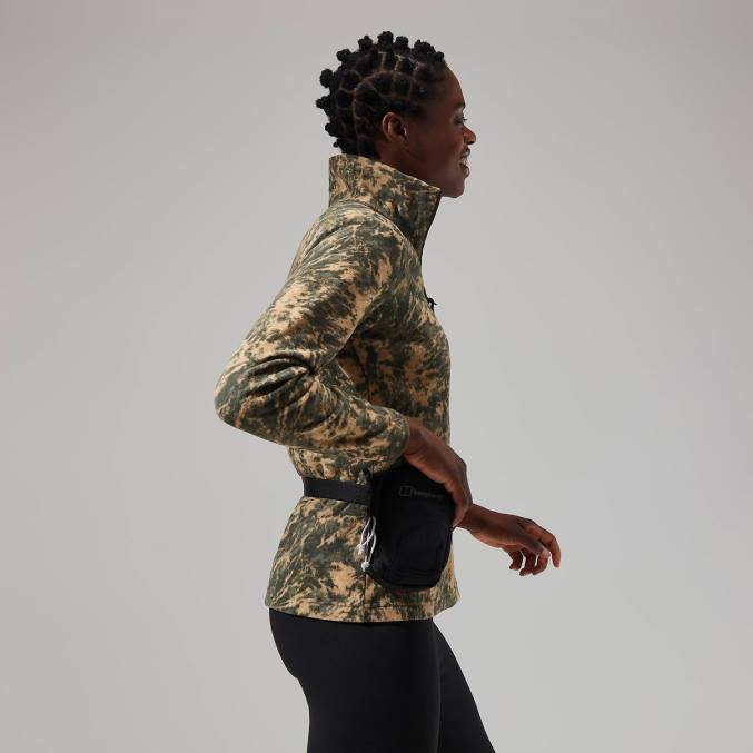 Berghaus ženske navala flis s pol zadrgo 6JTH435 oblačila zelena/temno zelena