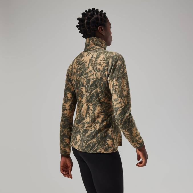 Berghaus ženske navala flis s pol zadrgo 6JTH435 oblačila zelena/temno zelena