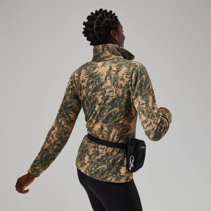 Berghaus ženske navala flis s pol zadrgo 6JTH435 oblačila zelena/temno zelena