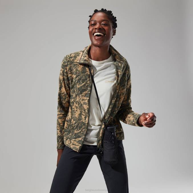 Berghaus ženske navala flis s polno zadrgo 6JTH427 oblačila zelena/temno zelena