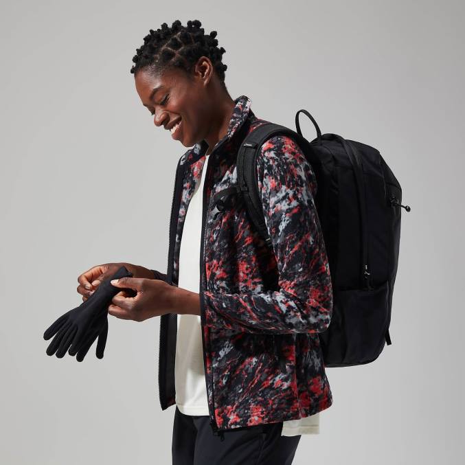 Berghaus ženske navala flis s polno zadrgo 6JTH428 oblačila svetlo siva/temno siva