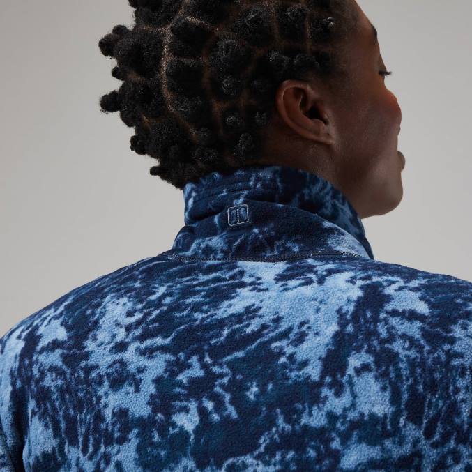 Berghaus ženske navala flis s polno zadrgo 6JTH429 oblačila modra/temno modra