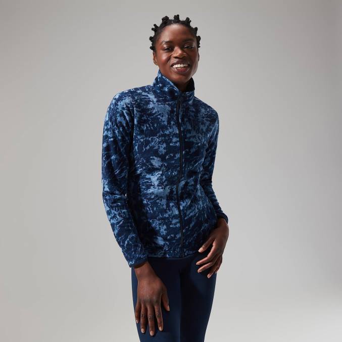 Berghaus ženske navala flis s polno zadrgo 6JTH429 oblačila modra/temno modra