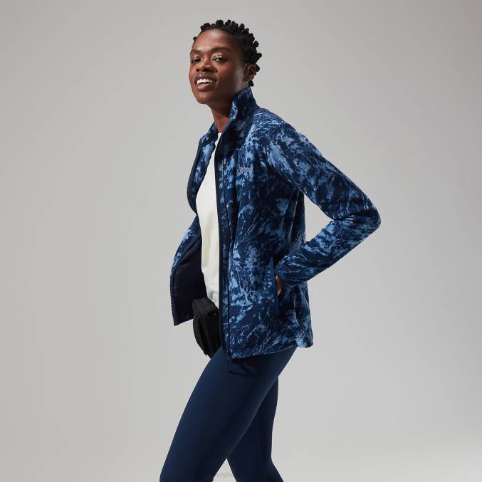 Berghaus ženske navala flis s polno zadrgo 6JTH429 oblačila modra/temno modra