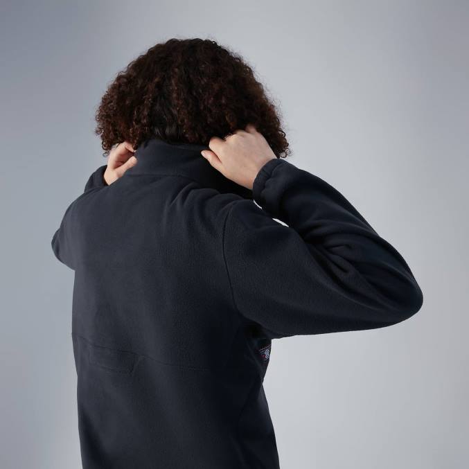 Berghaus ženske prevelik flis aztec s polzadrgo 6JTH453 oblačila Črna