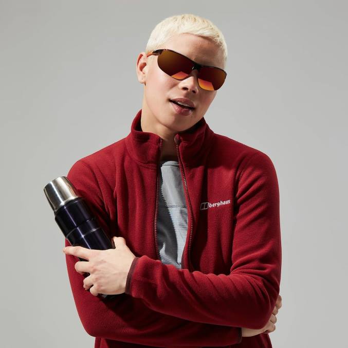 Berghaus ženske prism 2.0 micro full zip interactive 6JTH446 oblačila rdeča