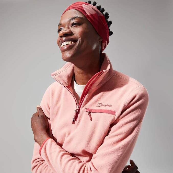 Berghaus ženske prizma 2.0 mikro flis s polzadrgo 6JTH415 oblačila roza