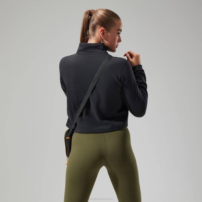 Berghaus ženske urbana prism crop pol zip 6JTH417 oblačila Črna