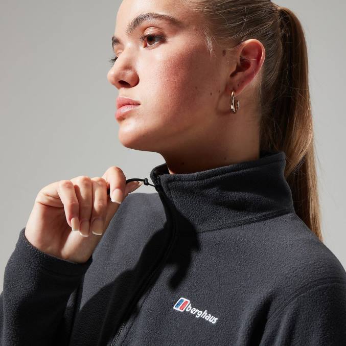 Berghaus ženske urbana prism crop pol zip 6JTH417 oblačila Črna