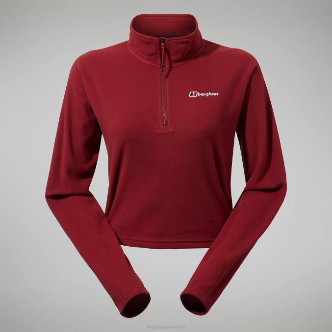 Berghaus ženske urbana prism crop pol zip 6JTH418 oblačila syrah