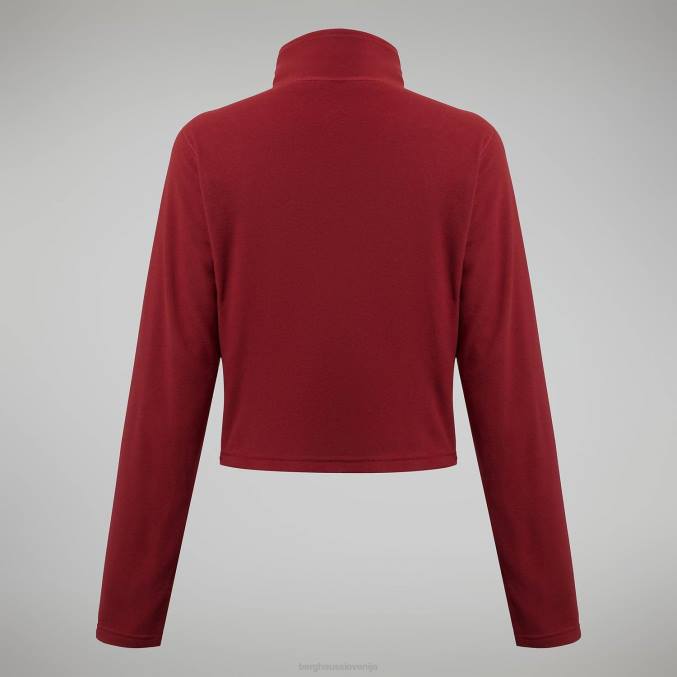 Berghaus ženske urbana prism crop pol zip 6JTH418 oblačila syrah