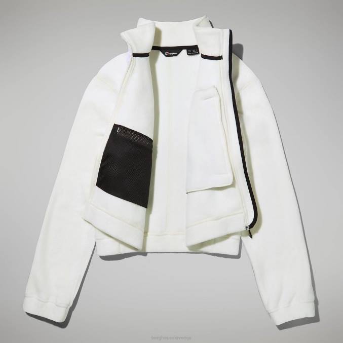 Berghaus ženske urbana skrajšana co-ord jakna iz flisa 6JTH431 oblačila kokosovo mleko/naravno