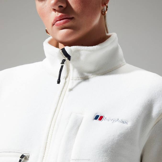 Berghaus ženske urbana skrajšana co-ord jakna iz flisa 6JTH431 oblačila kokosovo mleko/naravno
