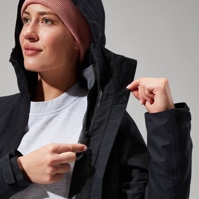 Berghaus ženske 3v1 jakna fellmaster gemini 6JTH355 oblačila Črna