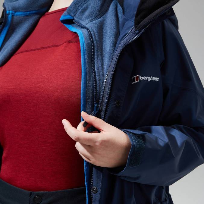 Berghaus ženske glissade jakna interaktivna 6JTH354 oblačila temno modra