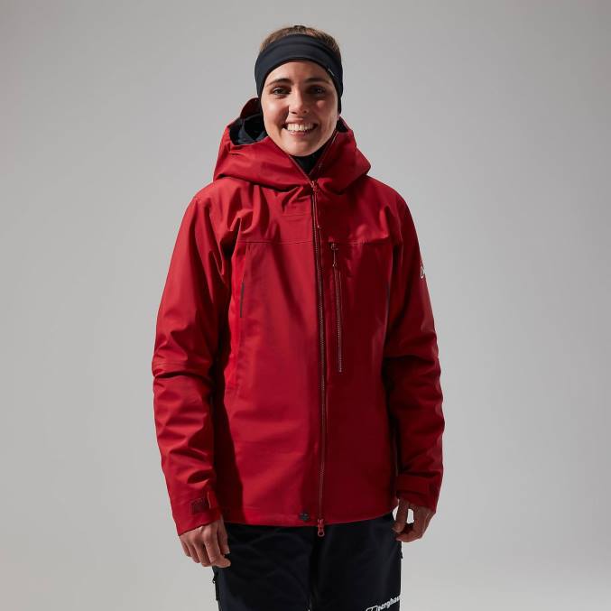 Berghaus ženske jakna mtn seeker gtx 6JTH353 oblačila rdeča dalija/visoka rdeča