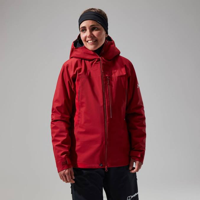 Berghaus ženske jakna mtn seeker gtx 6JTH353 oblačila rdeča dalija/visoka rdeča