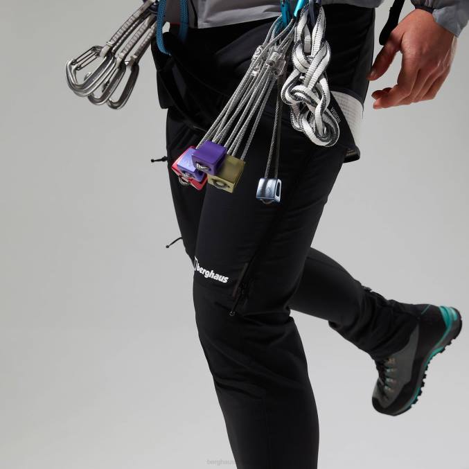 Berghaus ženske mtn vodnik alpske hlače 6JTH544 oblačila Črna