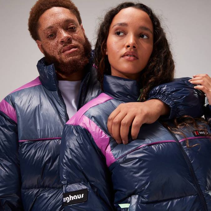 Berghaus ženske blokback puhovke 6JTH408 oblačila temno modra