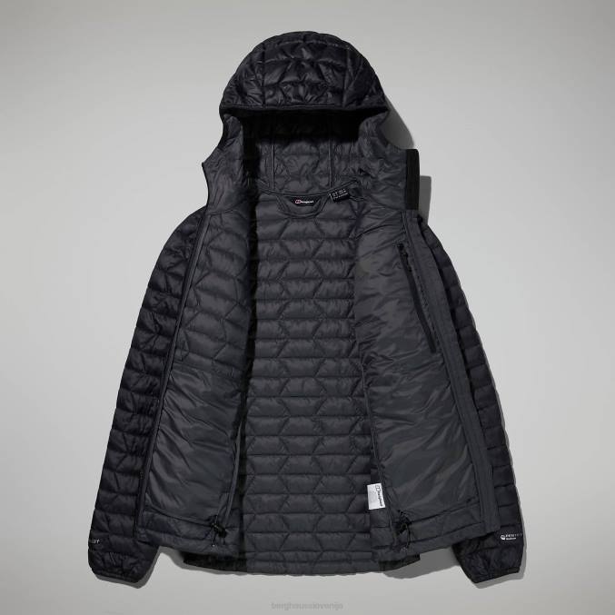 Berghaus ženske cuillin izoliran pulover s kapuco 6JTH375 oblačila črtasto črna/siva črta