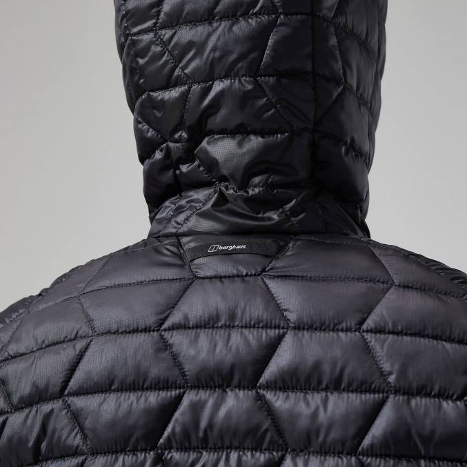 Berghaus ženske cuillin izoliran pulover s kapuco 6JTH375 oblačila črtasto črna/siva črta