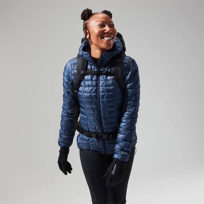 Berghaus ženske cuillin izoliran pulover s kapuco 6JTH376 oblačila dusk/modri blazer