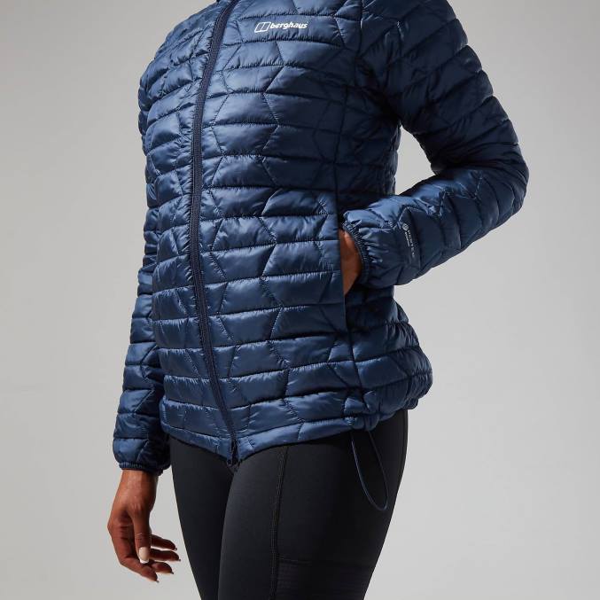 Berghaus ženske cuillin izoliran pulover s kapuco 6JTH376 oblačila dusk/modri blazer